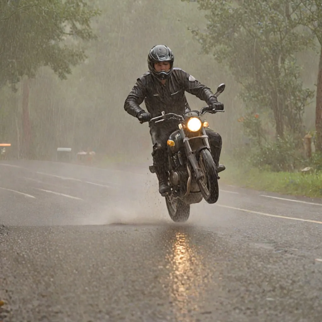 Jakie są najważniejsze zasady jazdy w deszczu na motocyklu